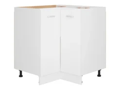 vidaXL Eckunterschrank Weiß 75,5x75,5x80,5 cm Holzwerkstoff
