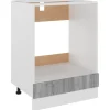vidaXL Herdumbauschrank Grau Sonoma 60x46x81,5 cm Holzwerkstoff