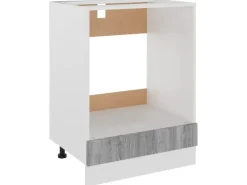 vidaXL Herdumbauschrank Grau Sonoma 60x46x81,5 cm Holzwerkstoff