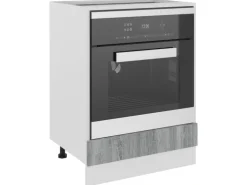 vidaXL Herdumbauschrank Grau Sonoma 60x46x81,5 cm Holzwerkstoff