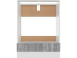 vidaXL Herdumbauschrank Grau Sonoma 60x46x81,5 cm Holzwerkstoff