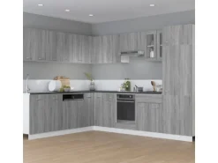 vidaXL Herdumbauschrank Grau Sonoma 60x46x81,5 cm Holzwerkstoff