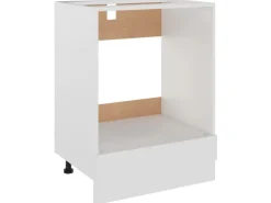 vidaXL Herdumbauschrank Weiß 60x46x81,5 cm Holzwerkstoff