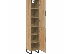 vidaXL Highboard Artisan-Eiche 34,5 x 34 x 180 cm Holzwerkstoff 3415838