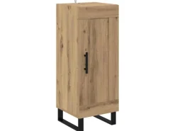 vidaXL Highboard Artisan-Eiche 34,5 x 34 x 180 cm Holzwerkstoff 3415838