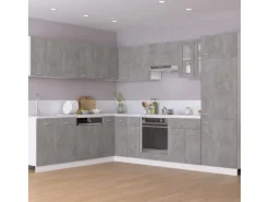 vidaXL Hängeglasschrank Betongrau 60x31x60 cm Holzwerkstoff