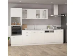 vidaXL Hängeglasschrank Weiß 40x31x60 cm Holzwerkstoff