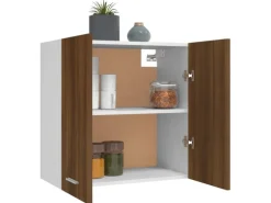 vidaXL Hängeschrank Braun Eichen-Optik 60x31x60 cm Holzwerkstoff