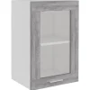 vidaXL Hängeschrank Glas Grau Sonoma 40x31x60 cm Holzwerkstoff