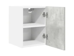 vidaXL Hängeschrank mit Tür Riga Betongrau und Weiß 30 x 31 x 40 cm 884120