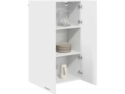 vidaXL Hängeschrank mit Tür Riga Weiß 60 x 31 x 100 cm Holzwerkstoff 884354