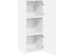 vidaXL Hängeschrank mit Tür Riga Weiß 40 x 31 x 100 cm Holzwerkstoff 884338