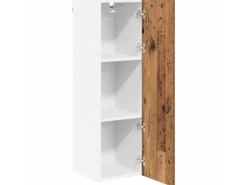 vidaXL Hängeschrank Riga Altholz 30 x 31 x 100 cm Holzwerkstoff 884336