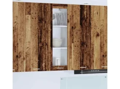 vidaXL Hängeschrank Riga Altholz 40 x 31 x 100 cm Holzwerkstoff 884384