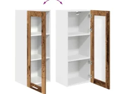 vidaXL Hängeschrank Riga Altholz 40 x 31 x 100 cm Holzwerkstoff 884384