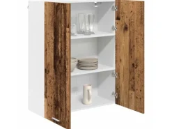 vidaXL Hängeschrank Riga Altholz 80 x 31 x 100 cm Holzwerkstoff 884368