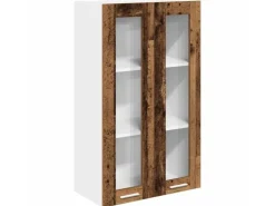 vidaXL Hängeschrank Riga Altholz 60 x 31 x 100 cm Holzwerkstoff 884392
