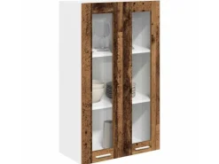 vidaXL Hängeschrank Riga Altholz 60 x 31 x 100 cm Holzwerkstoff 884392