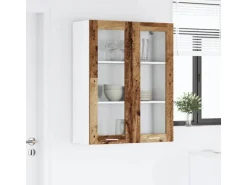 vidaXL Hängeschrank Riga Altholz 80 x 31 x 100 cm Holzwerkstoff 884400