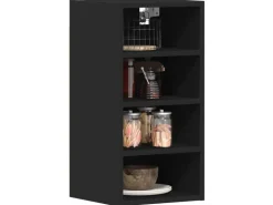 vidaXL Hängeschrank Riga Schwarz 30x29,5x60 cm Holzwerkstoff 854167