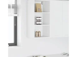 vidaXL Hängeschrank Riga Weiß 40 x 29,5 x 80 cm Holzwerkstoff 884442