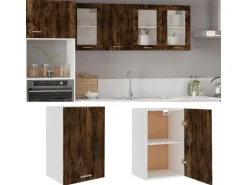 vidaXL Hängeschrank Räuchereiche 39,5x31x60 cm Holzwerkstoff