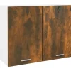 vidaXL Hängeschrank Räuchereiche 80x31x60 cm Holzwerkstoff