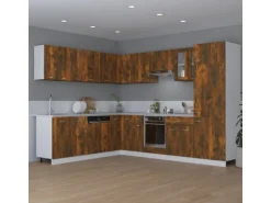 vidaXL Hängeschrank Räuchereiche 80x31x60 cm Holzwerkstoff