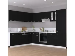 vidaXL Hängeschrank Schwarz 60x31x60 cm Holzwerkstoff