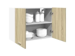 vidaXL Hängeschrank Sonoma-Eiche 80x31x60 cm Holzwerkstoff