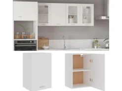 vidaXL Hängeschrank Weiß 39,5x31x60 cm Holzwerkstoff