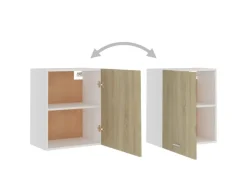 vidaXL Hängeschränke 2 Stk Sonoma-Eiche 50x31x60 cm Holzwerkstoff