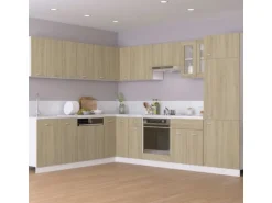 vidaXL Hängeschränke 2 Stk Sonoma-Eiche 50x31x60 cm Holzwerkstoff