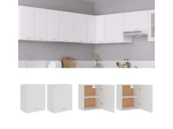 vidaXL Hängeschränke 2 Stk Weiß 50x31x60 cm Holzwerkstoff