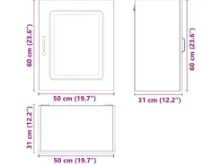 vidaXL Küchen-Hängeschrank Kalmar Weiß Holzwerkstoff 853557