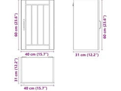 vidaXL Küchen-Hängeschrank Lucca Sonoma-Eiche Holzwerkstoff 853790