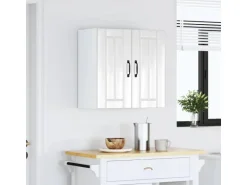 vidaXL Küchen-Hängeschrank Lucca Hochglanz-Weiß Holzwerkstoff 853819