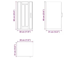 vidaXL Küchen-Hängeschrank Lucca Sonoma-Eiche Holzwerkstoff 853780