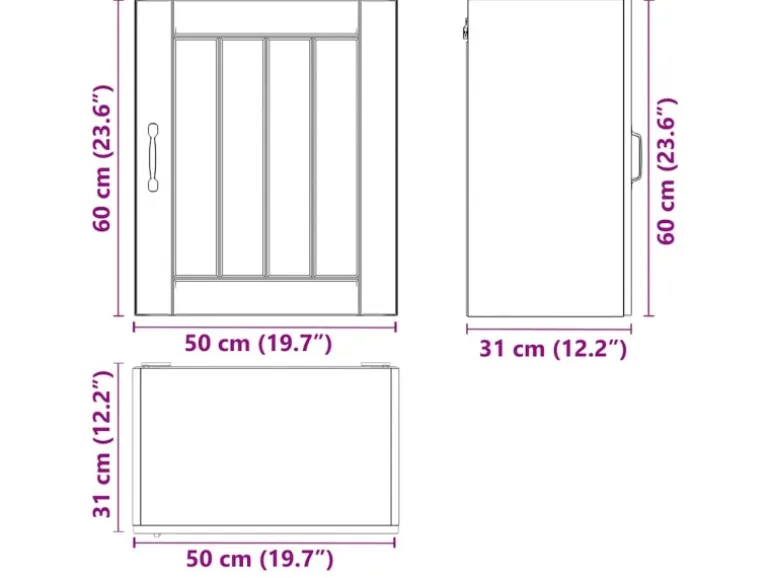 vidaXL Küchen-Hängeschrank Lucca Weiß Holzwerkstoff 853797