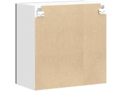 vidaXL Küchen-Hängeschrank mit Glastür Lucca Schwarz Holzwerkstoff 853908