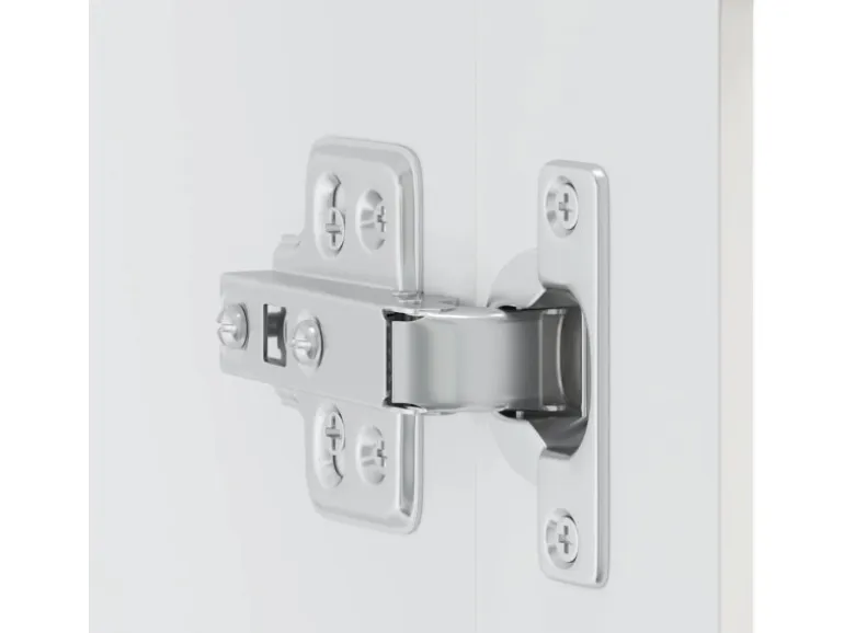 vidaXL Küchen-Hängeschrank mit Glastür Porto Hochglanz-Weiß 854149