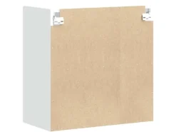 vidaXL Küchen-Hängeschrank mit Glastür Kalmar Weiß Holzwerkstoff 853667