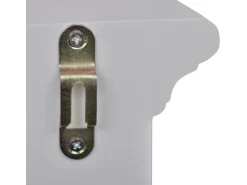 vidaXL Küchenhängeschrank mit Glastür Holz Weiß