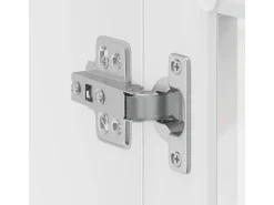 vidaXL Küchen-Hängeschrank mit Glastür Porto Hochglanz-Weiß 854009