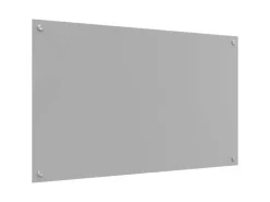 vidaXL Küchenrückwand 2 pcs Hellgrau 100 x 60 cm Gehärtetes Glas 3415457