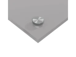 vidaXL Küchenrückwand 2 pcs Hellgrau 100 x 60 cm Gehärtetes Glas 3415457