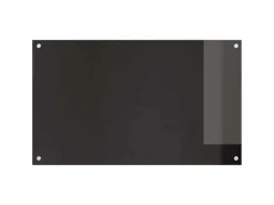 vidaXL Küchenrückwand 2 pcs Schwarz 100 x 60 cm Gehärtetes Glas 3415553