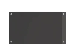 vidaXL Küchenrückwand Dunkelgrau 70 x 40 x 0,6 cm Gehärtetes Glas 42001238