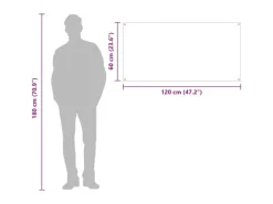 vidaXL Küchenrückwand Dunkelgrau 120 x 60 x 0,6 cm Gehärtetes Glas 42001315