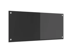 vidaXL Küchenrückwand Dunkelgrau 90 x 40 x 0,6 cm Gehärtetes Glas 42001244